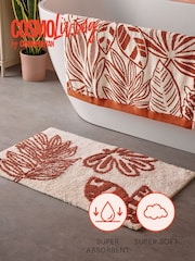 Cosmo Living Floral Design Floral Design Bath Mat - Image 2 of 6