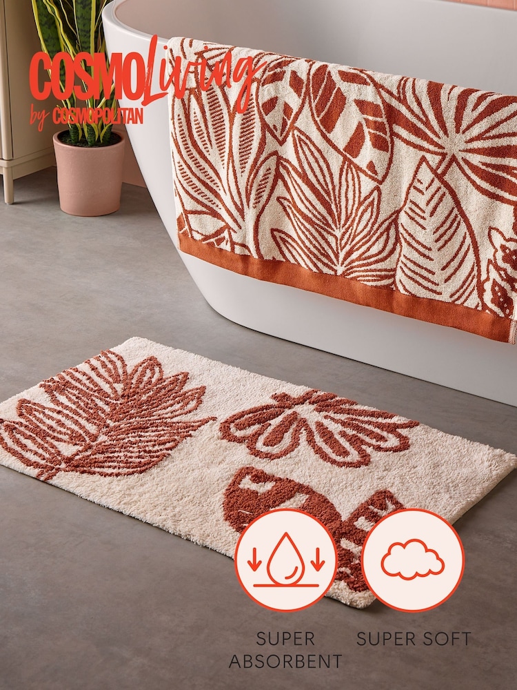 Cosmo Living Floral Design Floral Design Bath Mat - Image 2 of 6