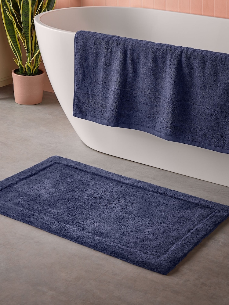 Cosmo Living Navy Supersoft Bath Mat - Image 1 of 6