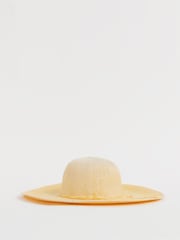 JD Williams Yellow Ombre Wide Brim Hat - Image 1 of 4