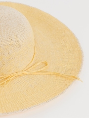 JD Williams Yellow Ombre Wide Brim Hat - Image 2 of 4