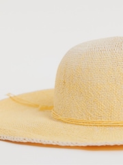 JD Williams Yellow Ombre Wide Brim Hat - Image 3 of 4