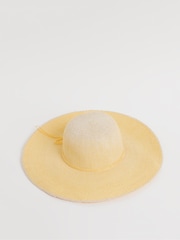 JD Williams Yellow Ombre Wide Brim Hat - Image 4 of 4