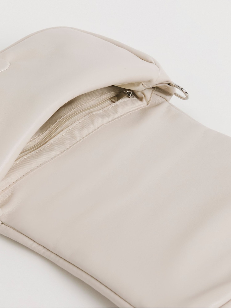 JD Williams Cream Soft Volume Camera Bag - Image 2 of 4
