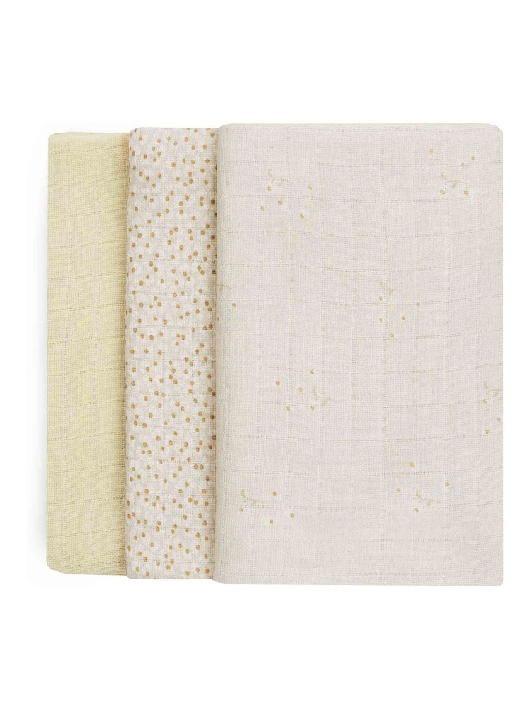 Avery Row Set of 3 Wild Chamomile Muslin Squares - Image 3 of 3