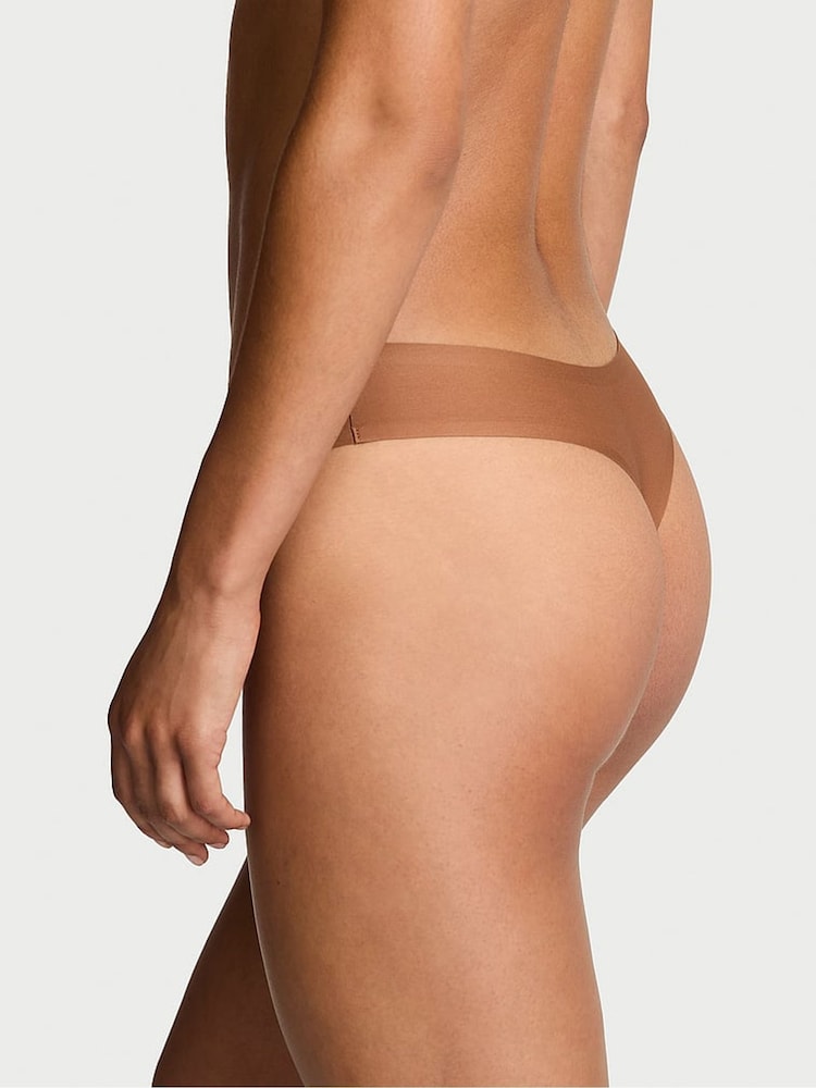 Victoria's Secret Caramel Nude Thong Mid-Rise Knickers - Image 2 of 3 Victoria's Secret Caramel Nude Thong Mid-Rise Knickers - Image 2 of 3