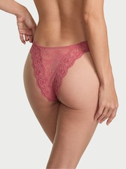 Victoria's Secret Seductive Rose Pink Brazilian Lace Knickers - Image 2 of 3