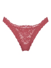 Victoria's Secret Seductive Rose Pink Brazilian Lace Knickers - Image 3 of 3