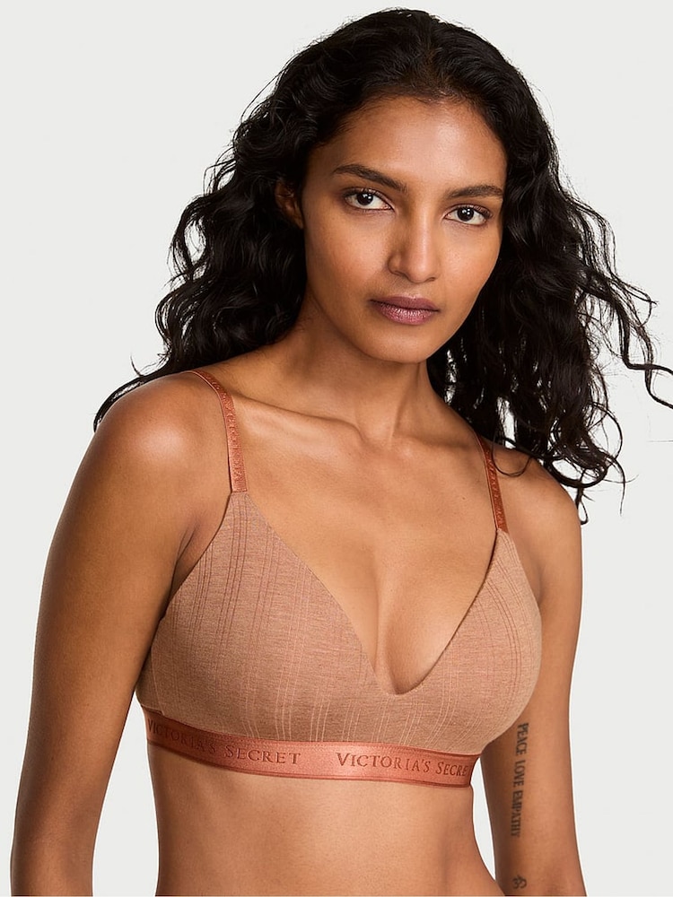 Victoria's Secret Heather Rosewood Nude Non Wired Lightly Lined Modal Bra - Image 1 of 2 Victoria's Secret Heather Rosewood Nude Non Wired Lightly Lined Modal Bra - Image 1 of 2