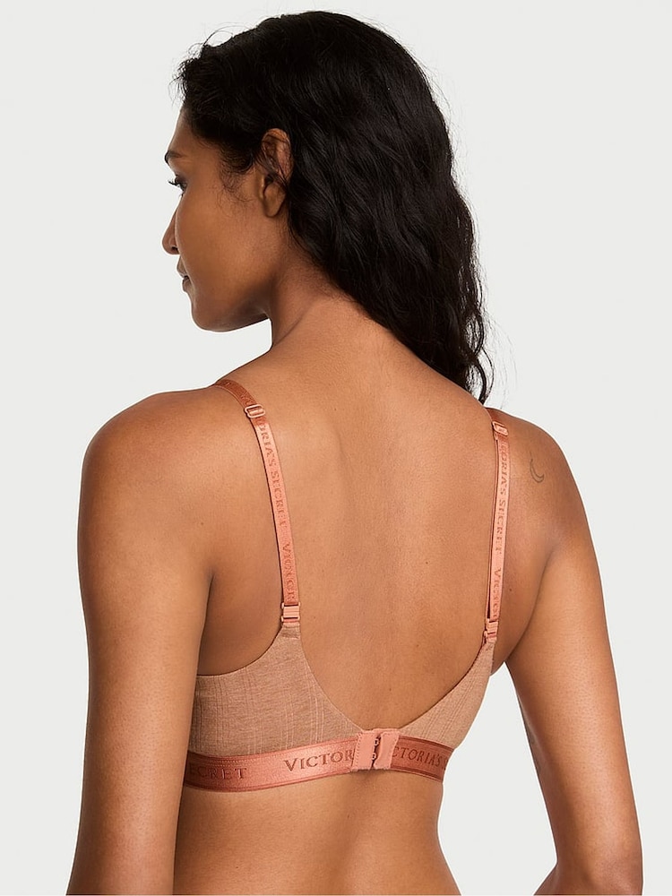 Victoria's Secret Heather Rosewood Nude Non Wired Lightly Lined Modal Bra - Image 2 of 2 Victoria's Secret Heather Rosewood Nude Non Wired Lightly Lined Modal Bra - Image 2 of 2