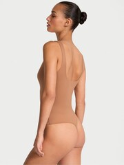 Victoria's Secret Toffee Nude FeatherSoft™ Square Neck Tank Bodysuit - Image 2 of 3
