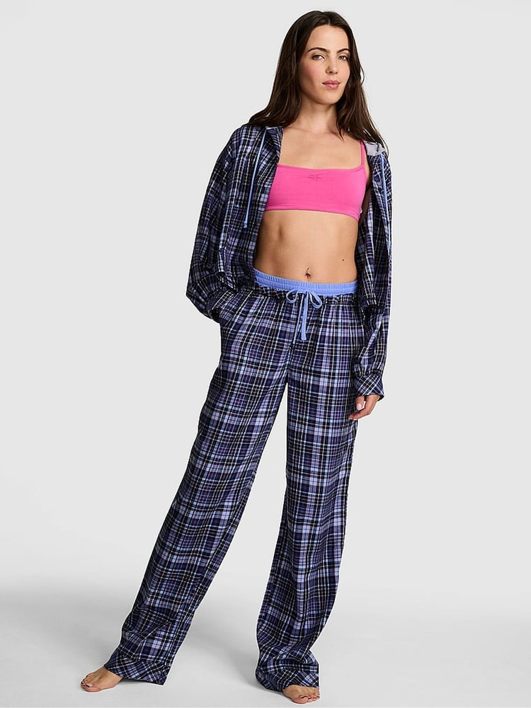Victoria's Secret PINK Noir Navy Blue Boyfriend Pyjama Bottoms - Image 1 of 3 Victoria's Secret PINK Noir Navy Blue Boyfriend Pyjama Bottoms - Image 1 of 3