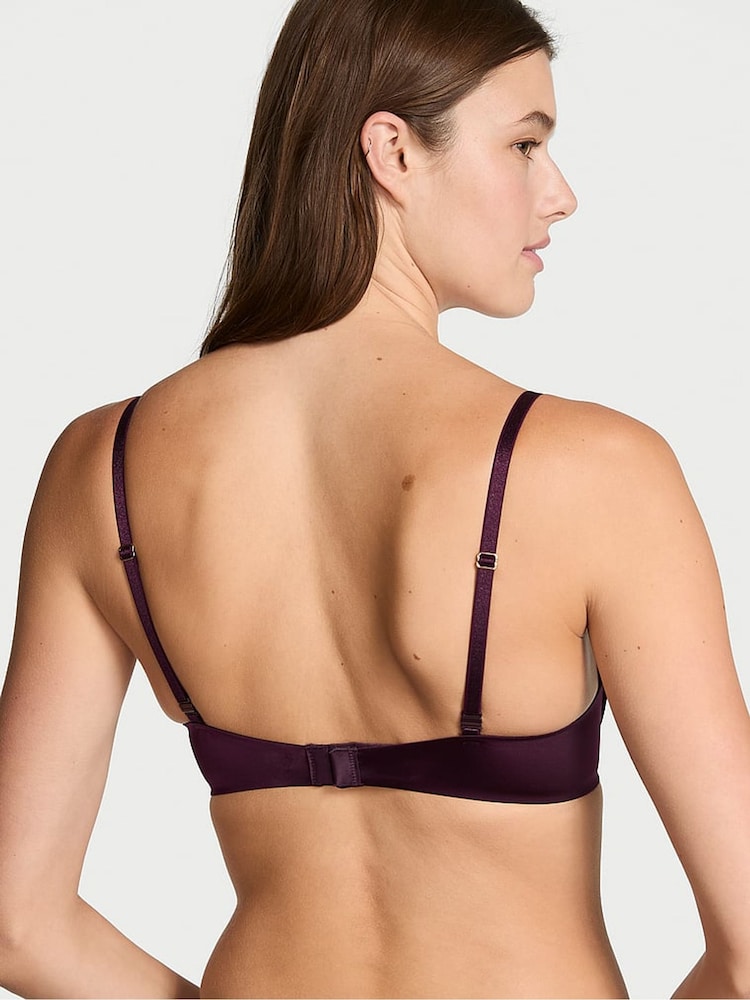 Victoria's Secret Winter Wine Red Add 2 Cups Push Up Bombshell Bra - Image 2 of 4 Victoria's Secret Winter Wine Red Add 2 Cups Push Up Bombshell Bra - Image 2 of 4