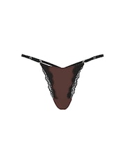Victoria's Secret Ganache Nude G String Lace Trim Knickers - Image 3 of 3