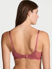 Victoria's Secret Seductive Rose Pink Lace Trim Lightly Lined Demi Bra - Image 2 of 3