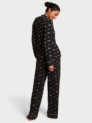 Victoria's Secret Black Leaning Leos Modal Long Pyjamas Set - Image 2 of 4