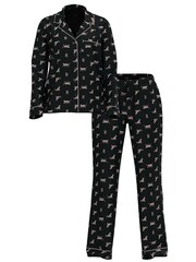 Victoria's Secret Black Leaning Leos Modal Long Pyjamas Set - Image 3 of 4