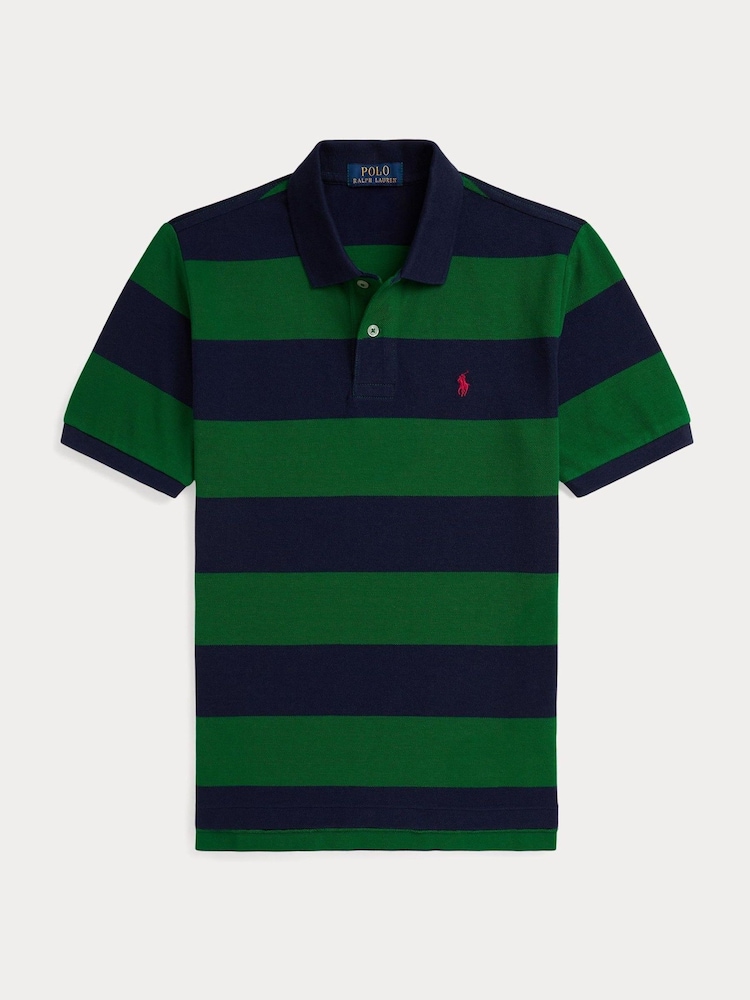 Polo Ralph Lauren Boys Stripe Cotton Pique Polo Shirt - Imagen 1 de 2