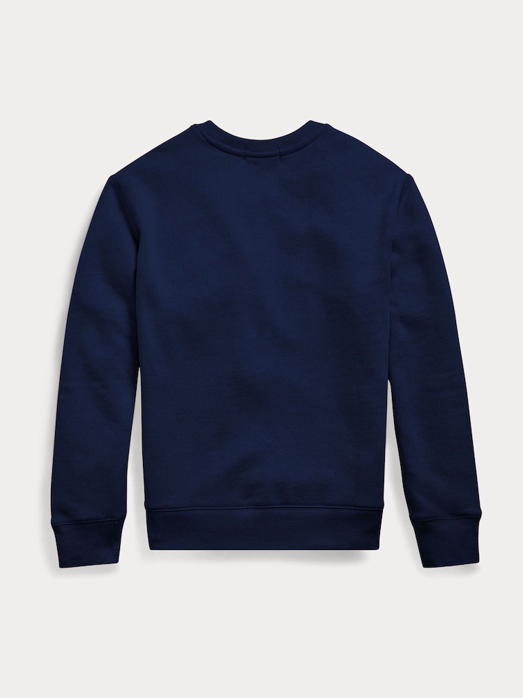Polo Ralph Lauren Blue Jersey Logo Sweatshirt - Image 6 of 6 Polo Ralph Lauren Blue Jersey Logo Sweatshirt - Image 6 of 6