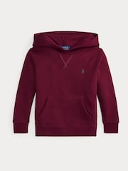 Rot - Polo Ralph Lauren Jersey Hoodie - Bild 1 von 2