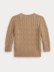 Polo Ralph Lauren Natural Baby Cable Knit Jumper - Image 2 of 3