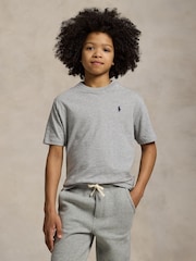 Polo Ralph Lauren Grey Cotton Jersey T-Shirt - Image 1 of 5