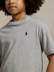 Polo Ralph Lauren Grey Cotton Jersey T-Shirt - Image 3 of 5