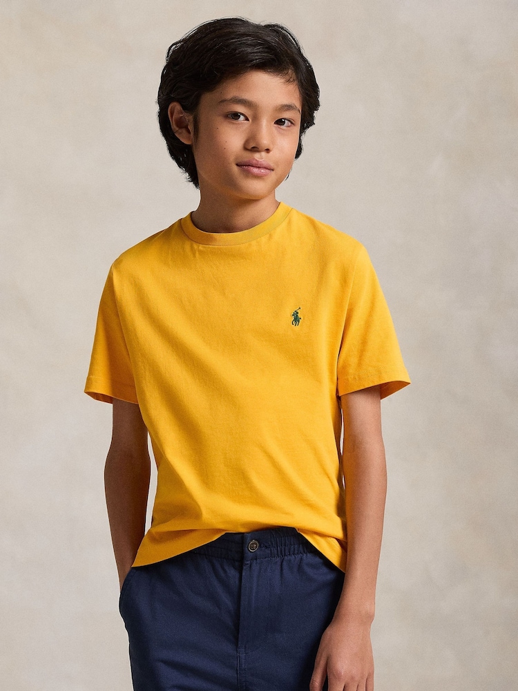 Naranja brillante - Polo Ralph Lauren Jersey Short Sleeve T-Shirt - Imagen 2 de 6