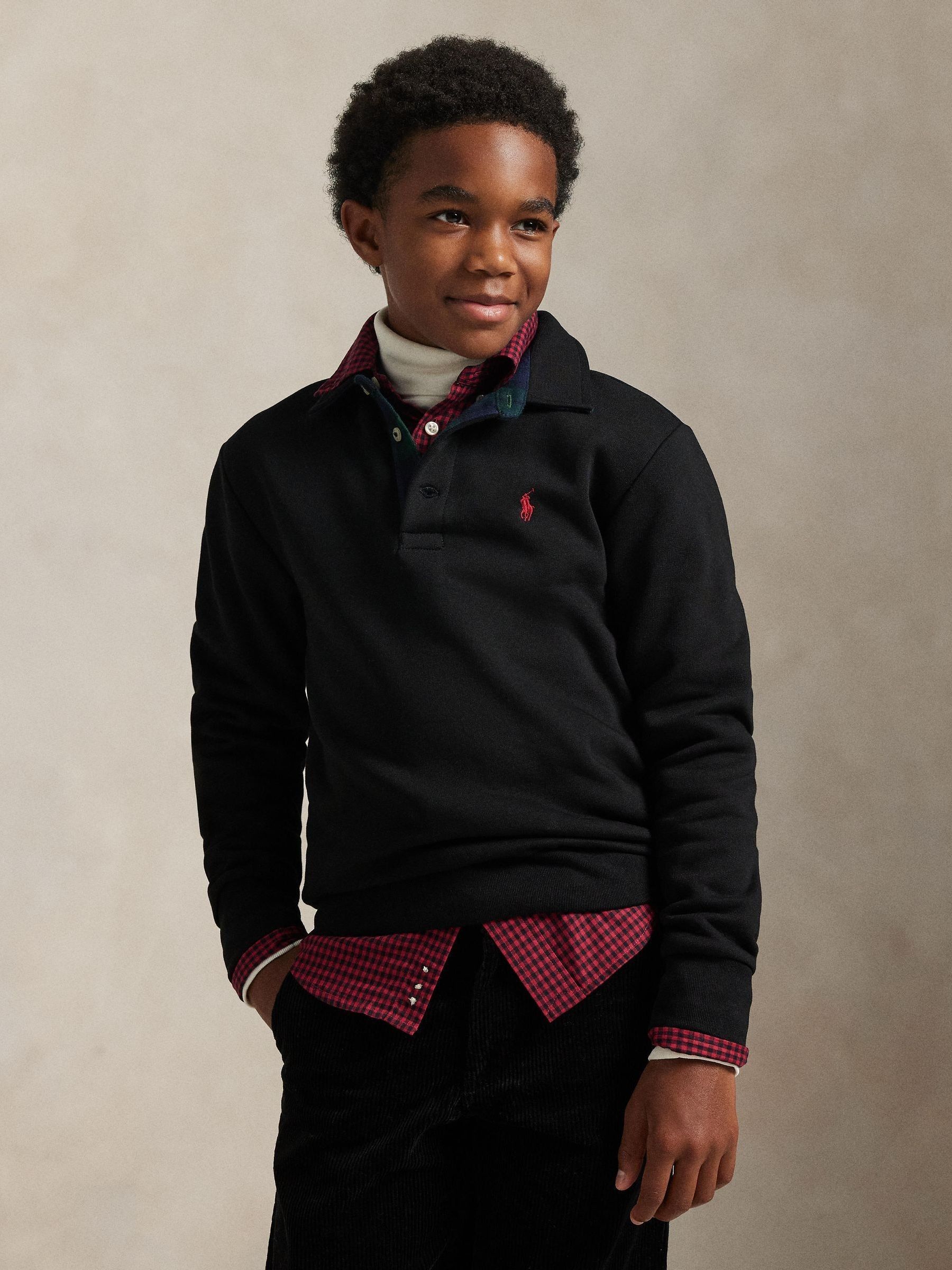 Comprar Preto - Camisa polo de manga comprida Polo Ralph Lauren