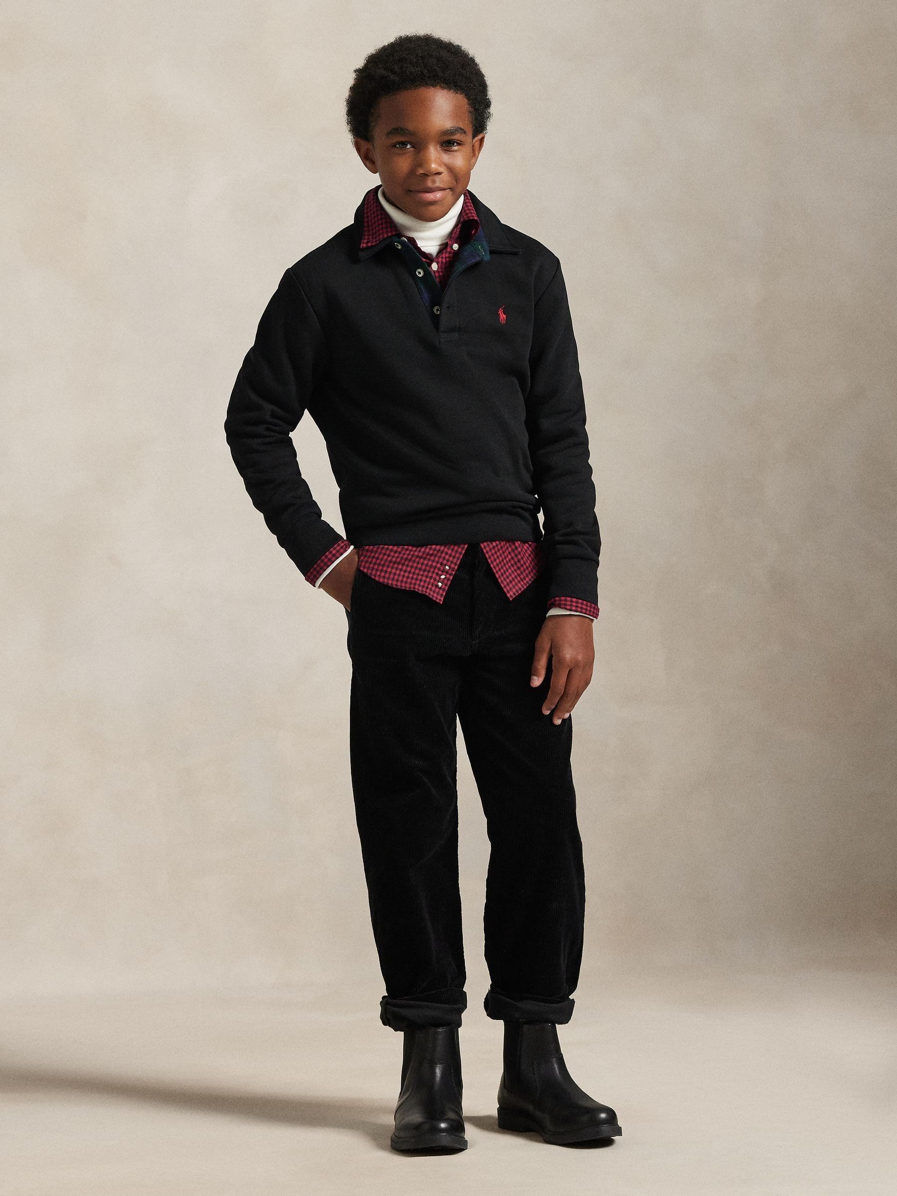 Comprar Preto - Camisa polo de manga comprida Polo Ralph Lauren