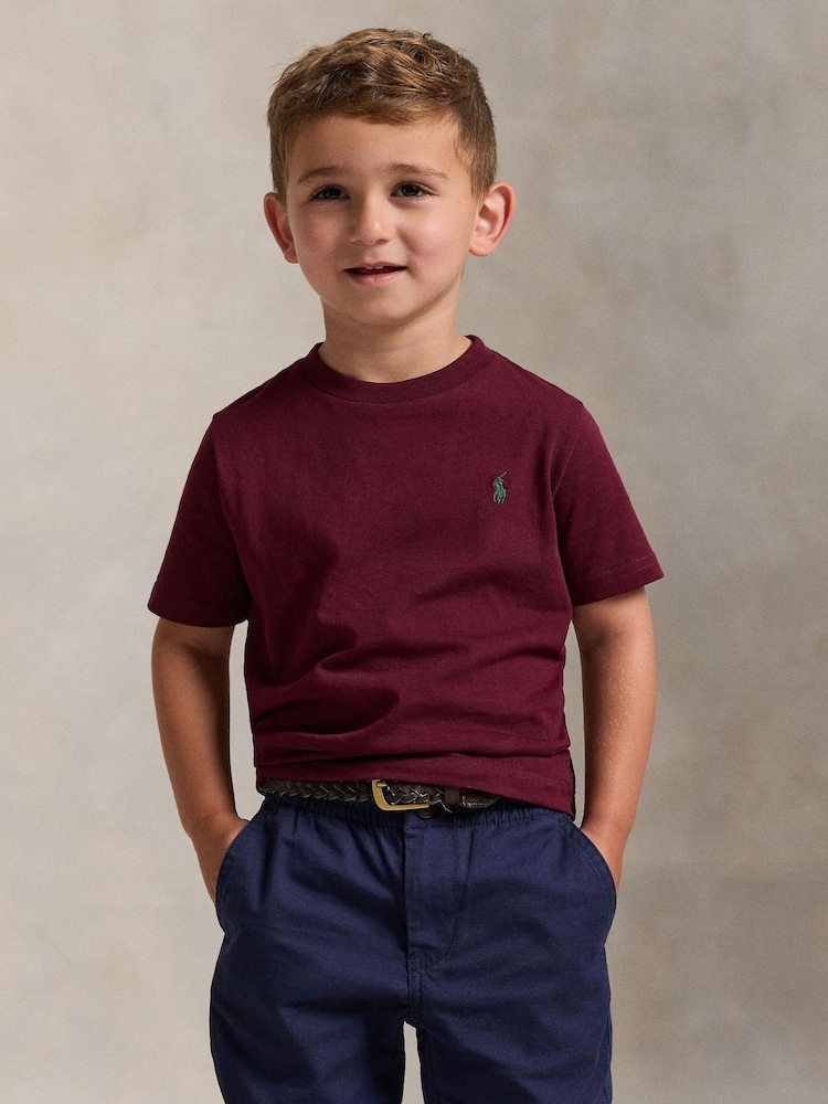 Polo Ralph Lauren Purple Cotton Jersey T-Shirt - Image 1 of 5
