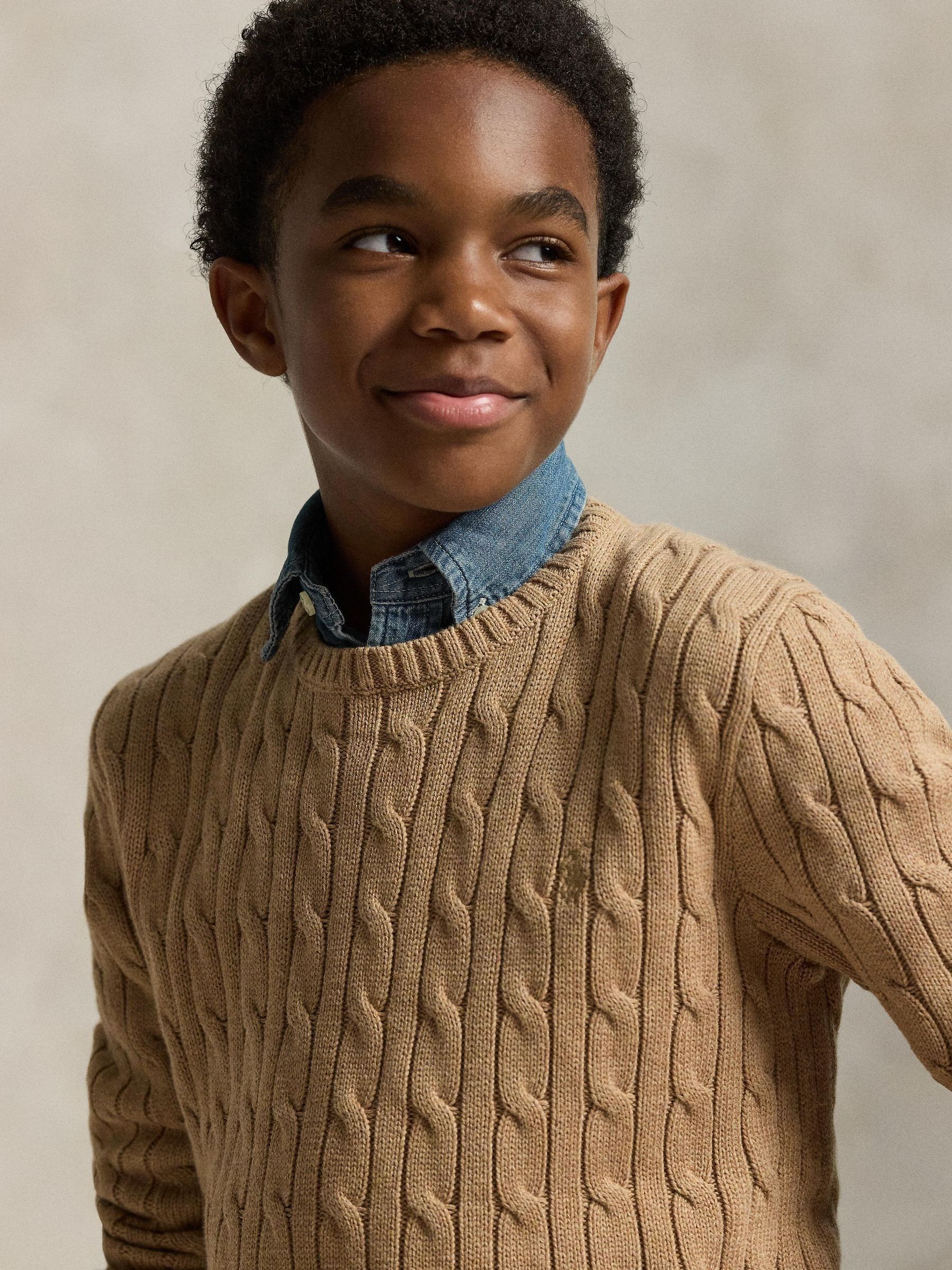 Buy Polo Ralph Lauren Natural Cable Knit Jumper from Next Canada