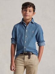 Polo Ralph Lauren Blue Denim Shirt - Image 1 of 6