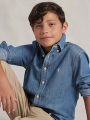 Polo Ralph Lauren Blue Denim Shirt - Image 4 of 6