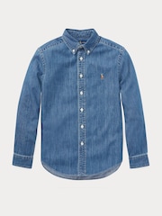 Polo Ralph Lauren Blue Denim Shirt - Image 5 of 6