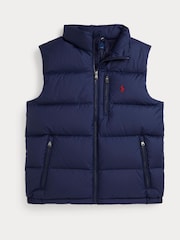 Polo Ralph Lauren Blue Down Puffer Gilet - Image 1 of 3