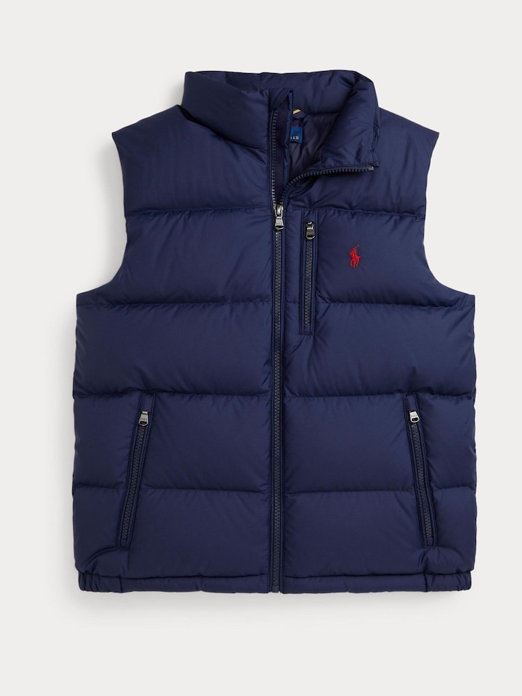 Polo Ralph Lauren Blue Down Puffer Gilet - Image 1 of 3