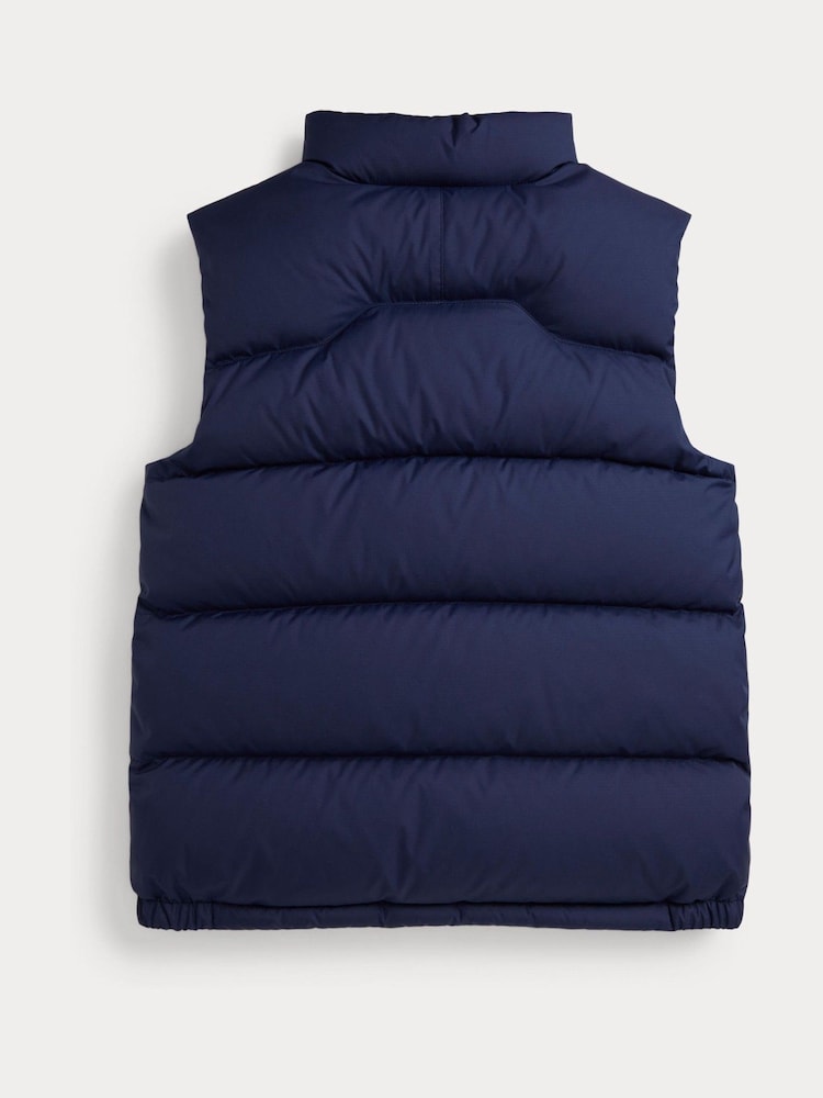 Polo Ralph Lauren Blue Down Puffer Gilet - Image 2 of 3