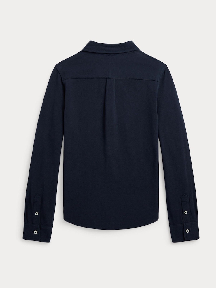 Polo Ralph Lauren Blue Boys Cotton Oxford Shirt - Image 2 of 2 Polo Ralph Lauren Blue Boys Cotton Oxford Shirt - Image 2 of 2