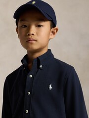 Navy - Maglietta con logo Polo Ralph Lauren - Immagine 3 di 5