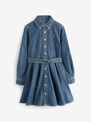 Polo Ralph Lauren Girls Denim Button Through Dress - Bild 1 von 1