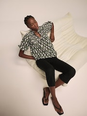 Mint Velvet Floral Print 100% Cotton Blouse - Imagen 4 de 9