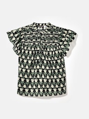 Mint Velvet Floral Print 100% Cotton Blouse - Imagen 7 de 9