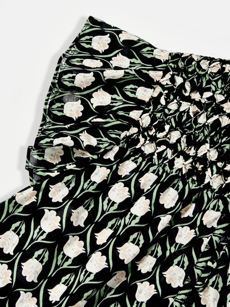 Mint Velvet Floral Print 100% Cotton Blouse - Imagen 9 de 9