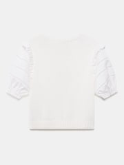 Mint Velvet White Knit Star Top - Image 8 of 8