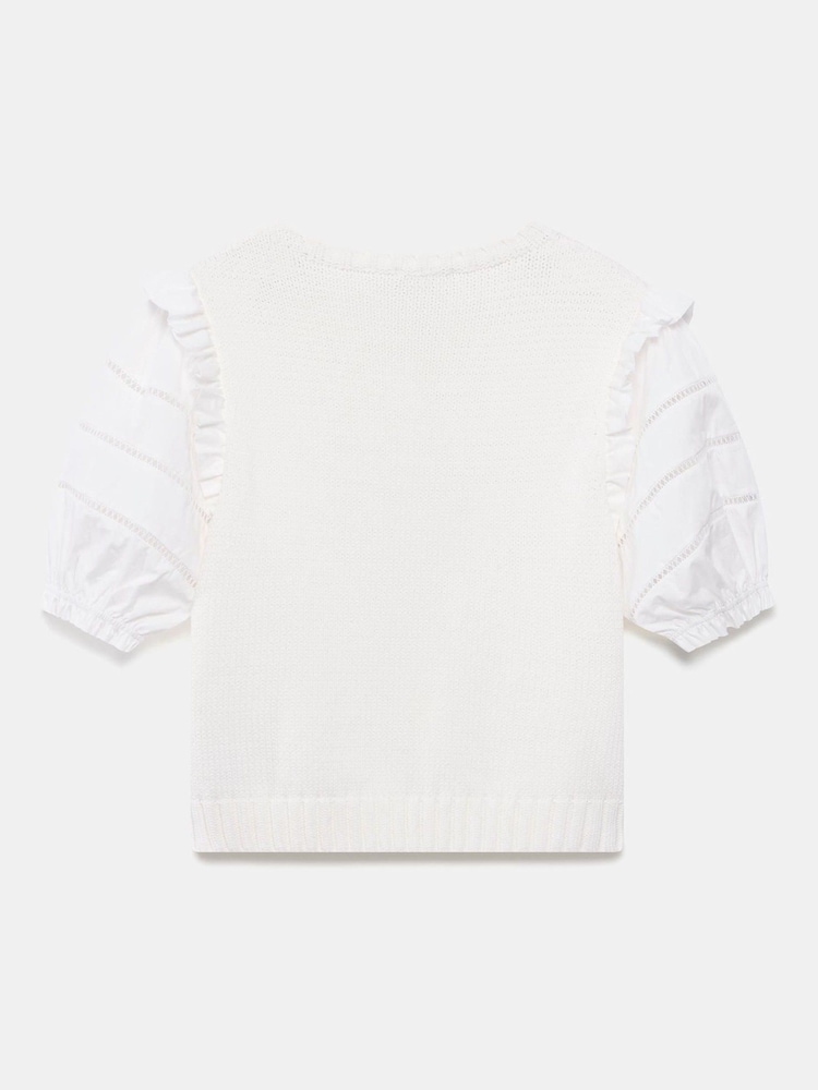 Mint Velvet White Knit Star Top - Image 8 of 8