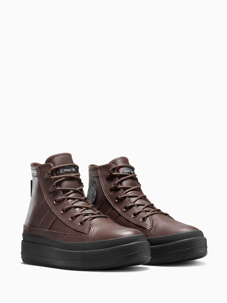 Buy Converse Brown Chuck Taylor All Star Waterproof Counter  display picture 2