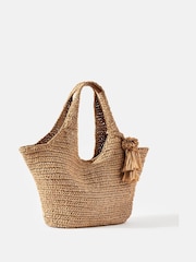 Mint Velvet Natural Oversized Tote Bag - Image 5 of 6