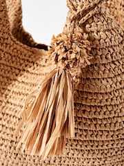 Mint Velvet Natural Oversized Tote Bag - Image 6 of 6