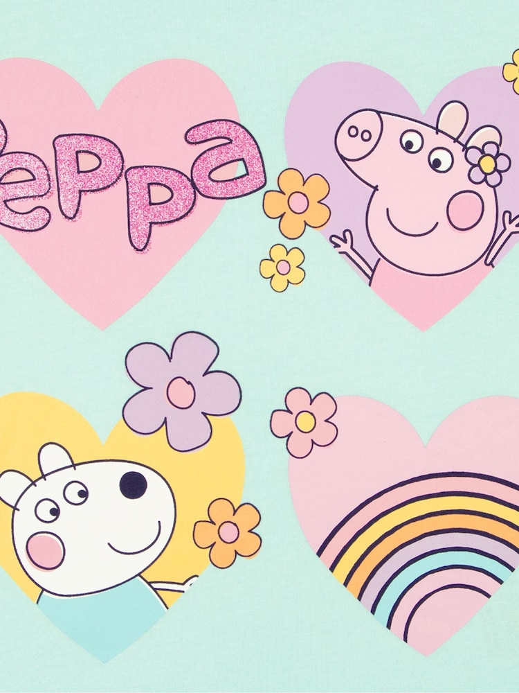 Character Green Peppa Pig T-Shirt And Shorts Outfit Set - Image 3 of 10